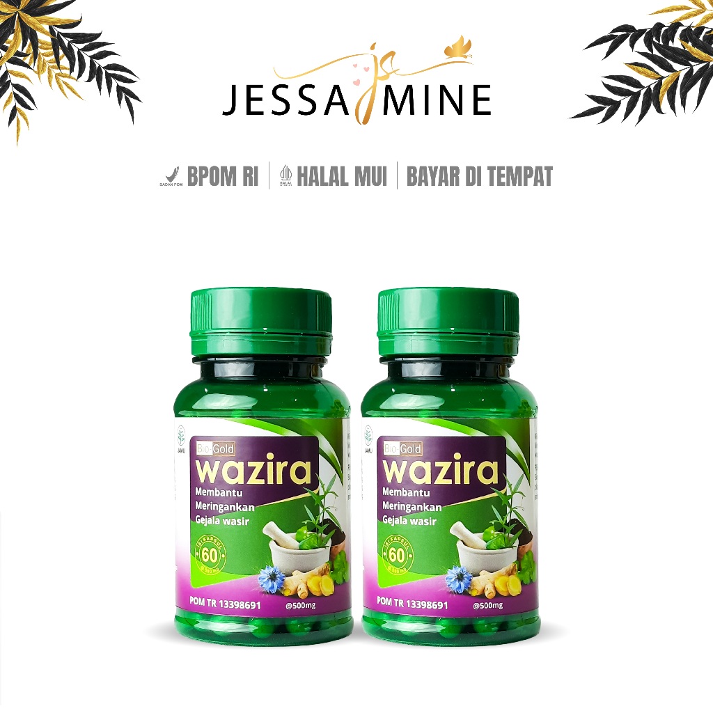 Bio Gold Kapsul Wazira Obat Herbal Atasi Gejala Ambeien Wasir 2 BOTOL BPOM