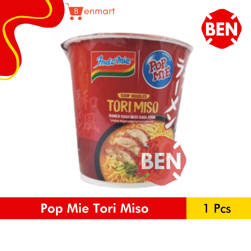 

Pop Mie TORI MISO 1 Pcs Popmie Japanese Ramen Kuah Ayam Jepang Dus