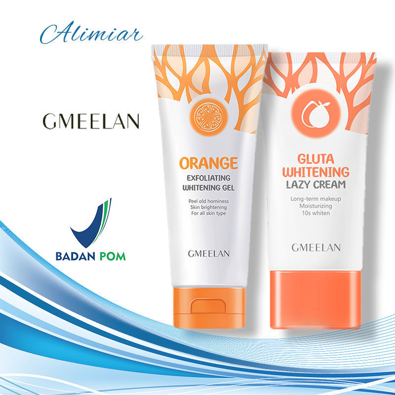 GMEELAN Exfoliating Gel Face Eksfoliasi Wajah+Day Cream Set Pemutih Wajah Skincare Kit
