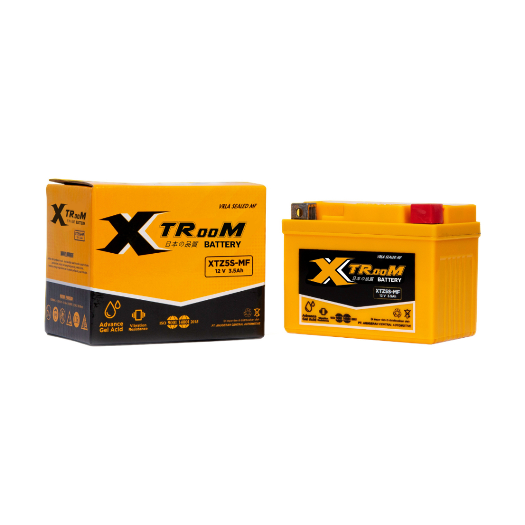 Aki Motor Xtroom Honda Beat XTZ5S Accu Kering Gel MF