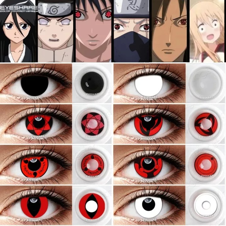 soflen model terbaru softlens mata naruto softlens anime soflen korea 14.5mm lensa mata sharingan le