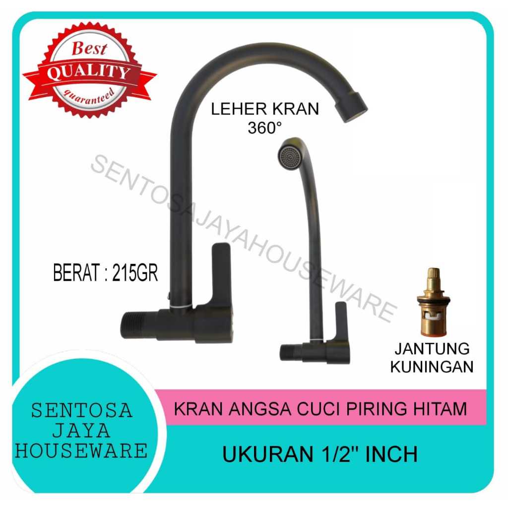 KRAN CUCI PIRING HITAM / KRAN ANGSA DAPUR / KRAN AIR DAPUR CUCI PIRING