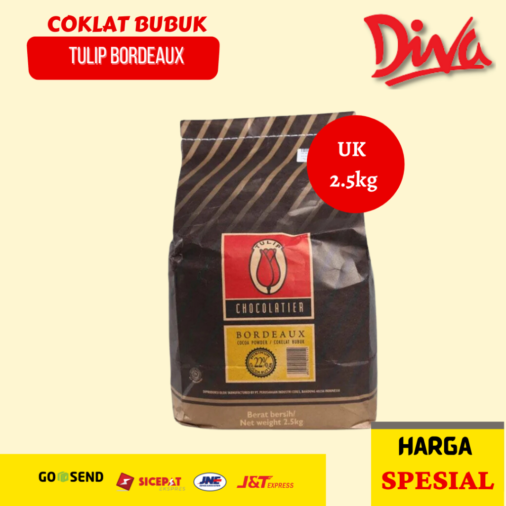 

[2.5kg] Tulip Coklat Bordeaux | Cocoa Powder | Coklat Bubuk