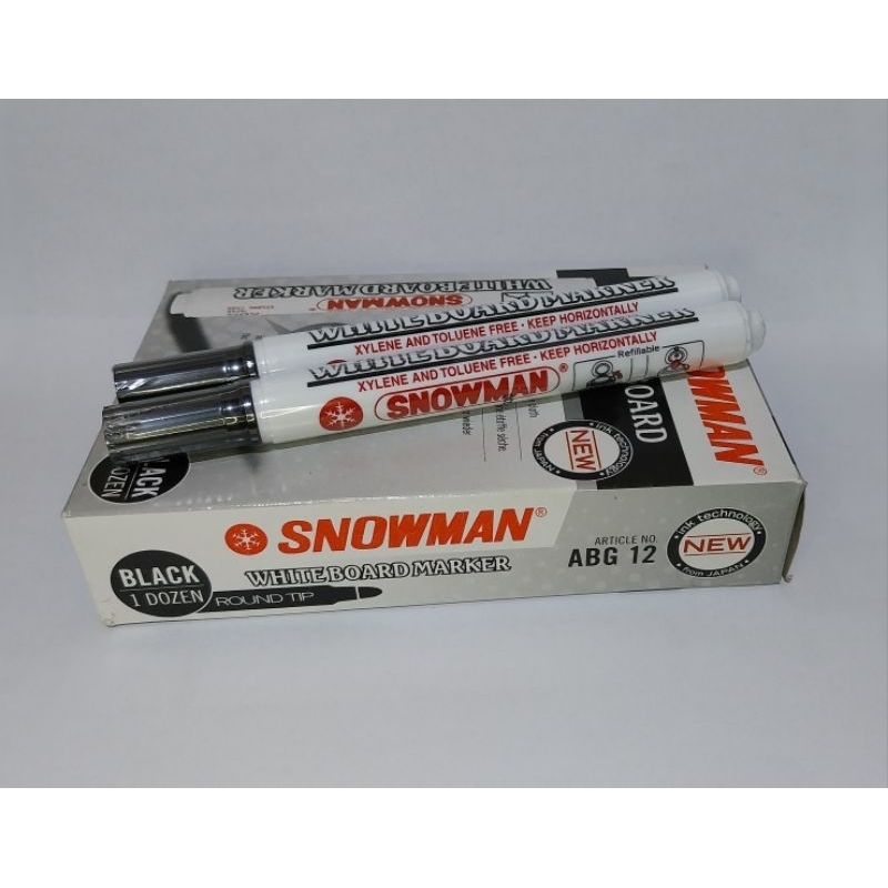 

1pcs Spidol Snowman Whiteboard Marker Hitam
