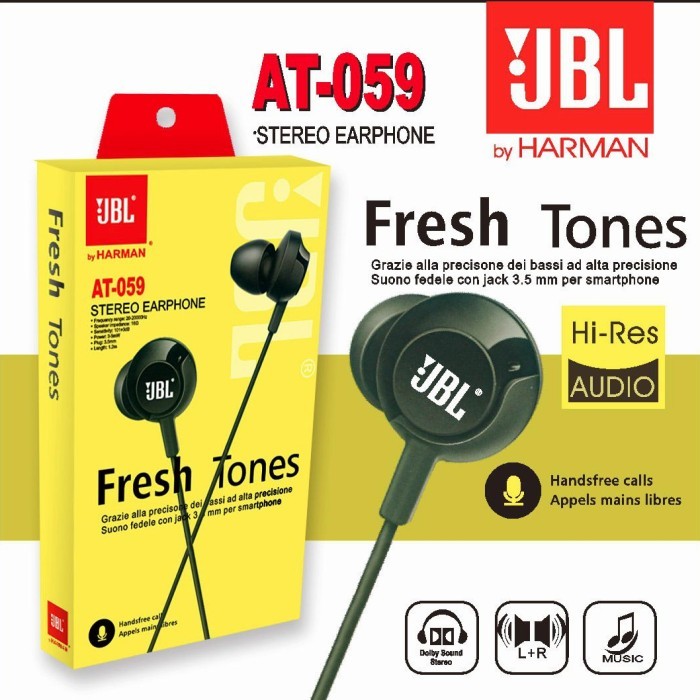 EARPHONE HF HANDSFREE HEADSET JBL AT-059 DAN AT-208