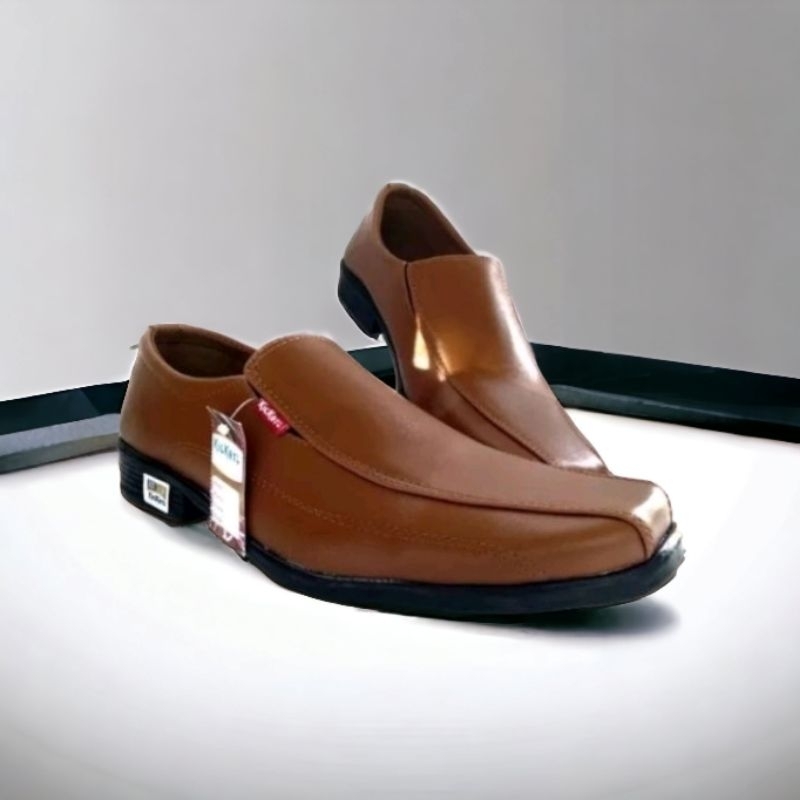 SEPATU PRIA KANTOR PANTOFEL KICKERS COKLAT TAN FORMAL