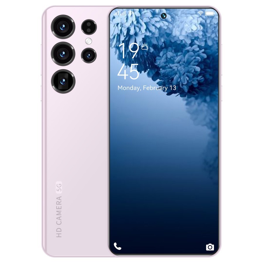 hp murah android 5G galaxy a33 12GB+512GB 7.5 inch Baru handphone - Merah Muda, 12GB+512GB