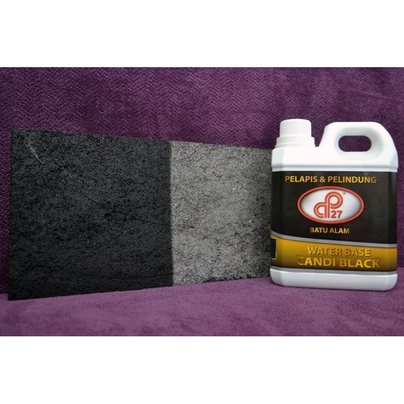 Coating batu alam watterbase Cp27 Candi black / Pelapis batu Alam