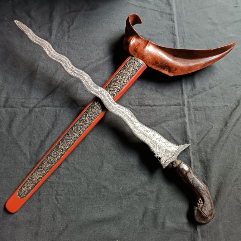 Keris Nogo Primitif Sepuh Pamor Pedaringan Kebak Tangguh Mataram Lombok