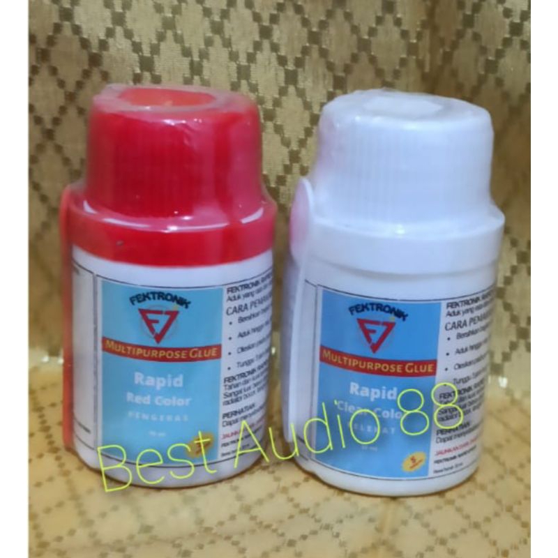 

Lem serbaguna Fektronik lem speaker Epoxy bening