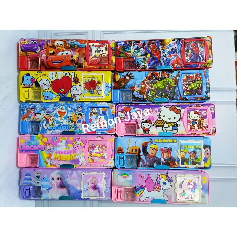 

Tempat pensil magnet calculator / kotak pensil karakter kartun banyak pilihan