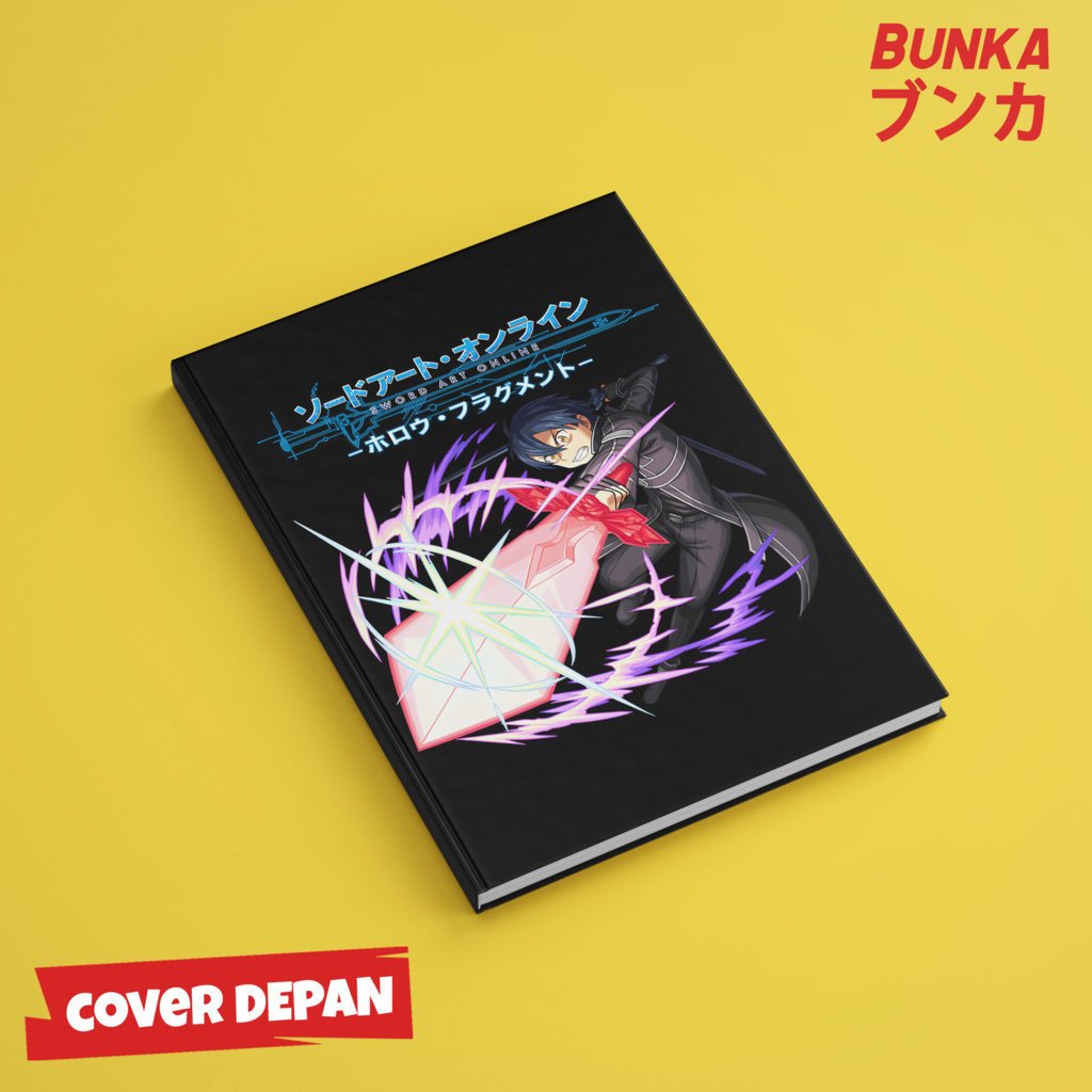 

Note Book Aesthetic Anime Sword Art Online SAO Kirito Design Hardcover A5 Buku Tulis Catatan Notes Agenda Planner Jurnal vintage buku catatan story book kado anniversary valentine cowok cewek murah