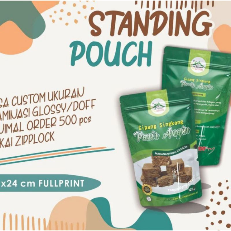 

Cetak kemasan standing fouch ziplock/Zipper