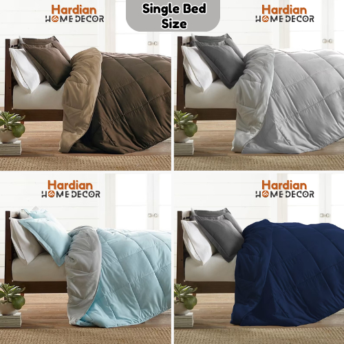 PREMIUM Bedcover Badcover Korea Inner Saja Single Polos 2 Tone 2 Warna Aesthetic Estetik Only Selimu