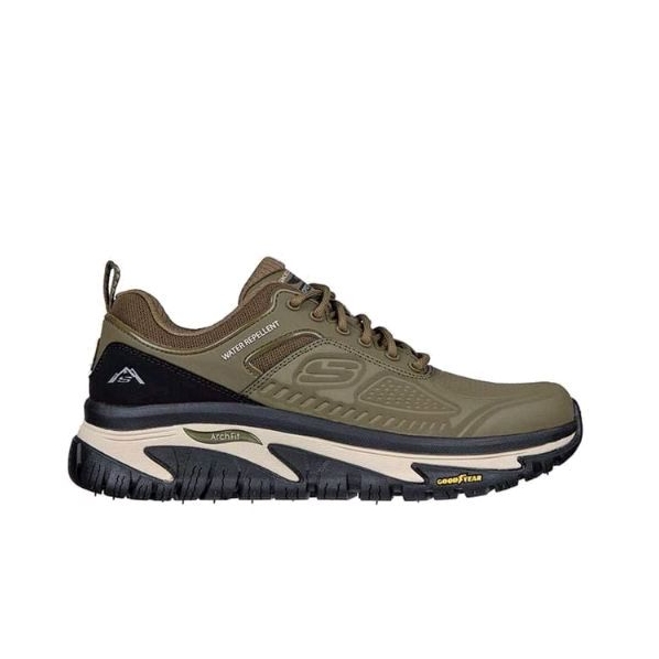Skechers Arch Fit Road Walker Mens Trail Running Shoes - Olive Original