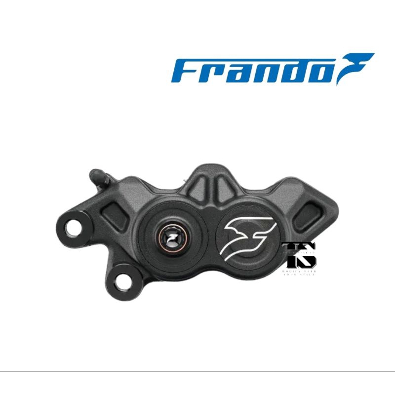 Kaliper 4 Piston Monobloc Kanan Frando FCC 640GT Hitam FCC-640GT Black Frando 4 Piston