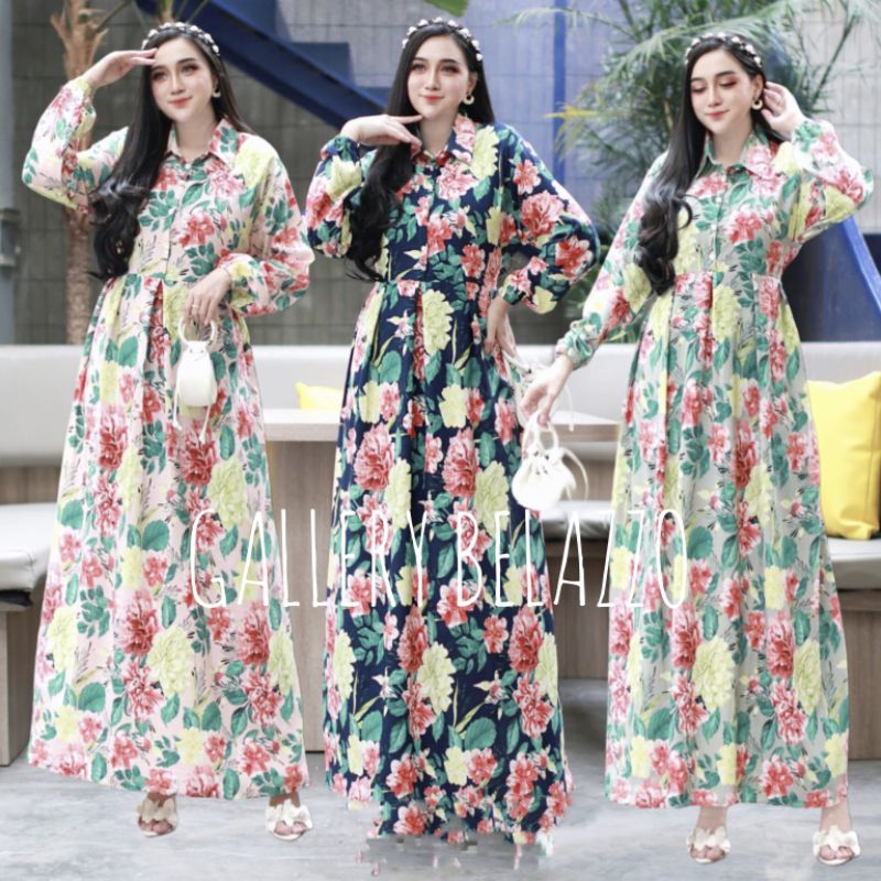 DAVINA DRESS GAMIS BUSUI TERBARU BAHAN CRINGKEL PREMIUM