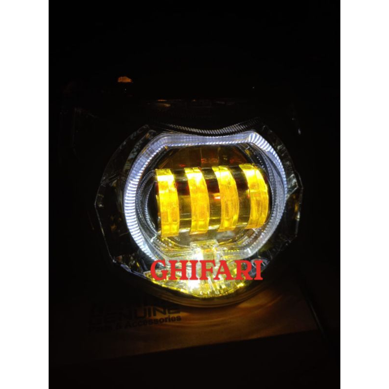 Reflektor Kedok Batok Kepala Lampu Depan Vega ZR Custom Biled  Lampu Variasi Cahaya Super Terang