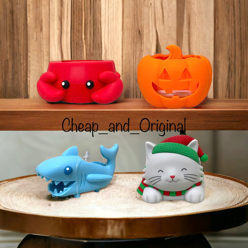 Hand Soap Holder Silicone Crab / Shark / Christmat Cat / Pumpkin BBW Original USA ( Holder Only ) / 