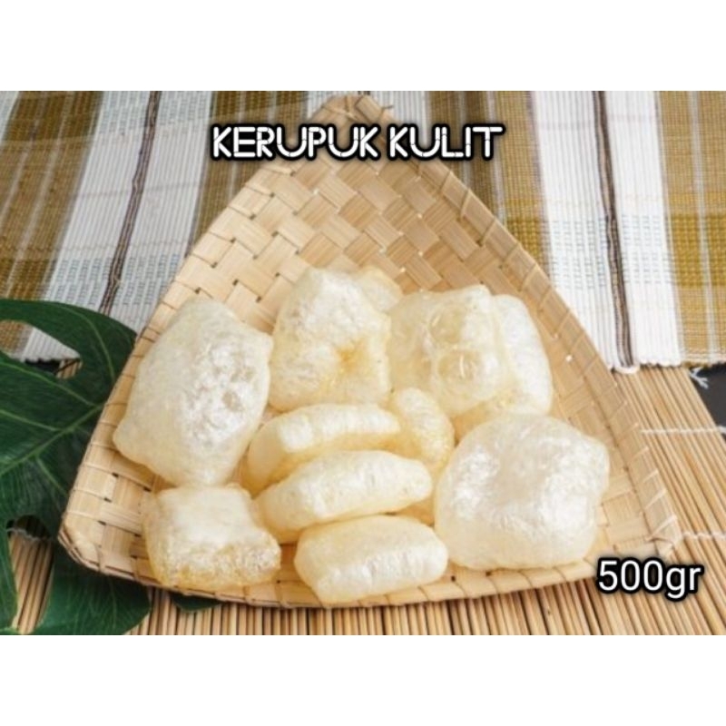 

Kerupuk kulit sapi asli kerupuk rambak 500gr