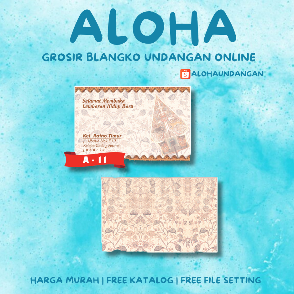 

AMPLOP KONDANGAN NIKAH FALAH A 11 50 PCS UKURAN KECIL | Aloha Undangan