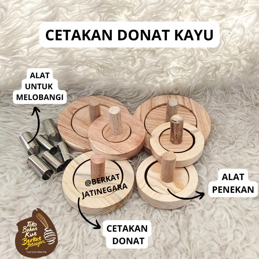 CETAKAN DONAT KAYU/CETAKAN DONAT/ PENEKAN DONAT KAYU
