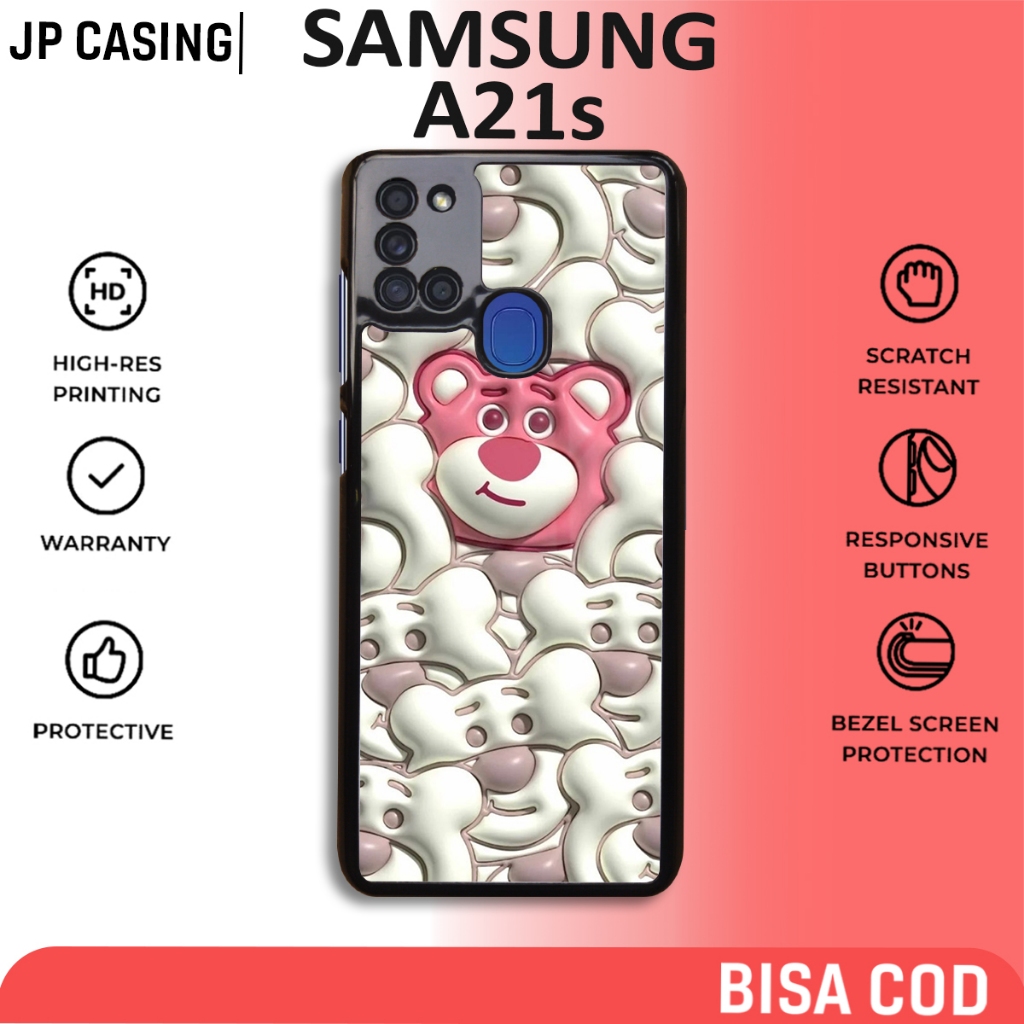 Case Samsung A21S Terbaru - Samsung A21S - Motif Lotso Cute - Bahan Hardcase Softcase Premium Glossy
