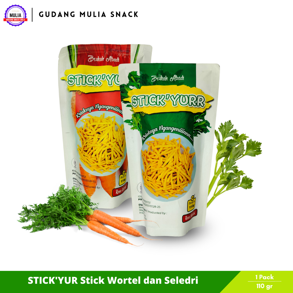 

STICK'YUR Stick Wortel dan Seledri | Stik Sayur