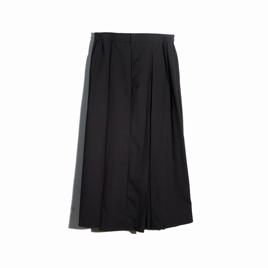 Rashawl Glana Box Pleated Skirt Black