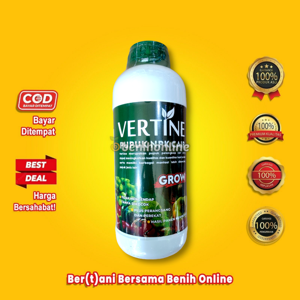 PUPUK NPK CAIR VERTINE 1L plus perangsang dan perekat