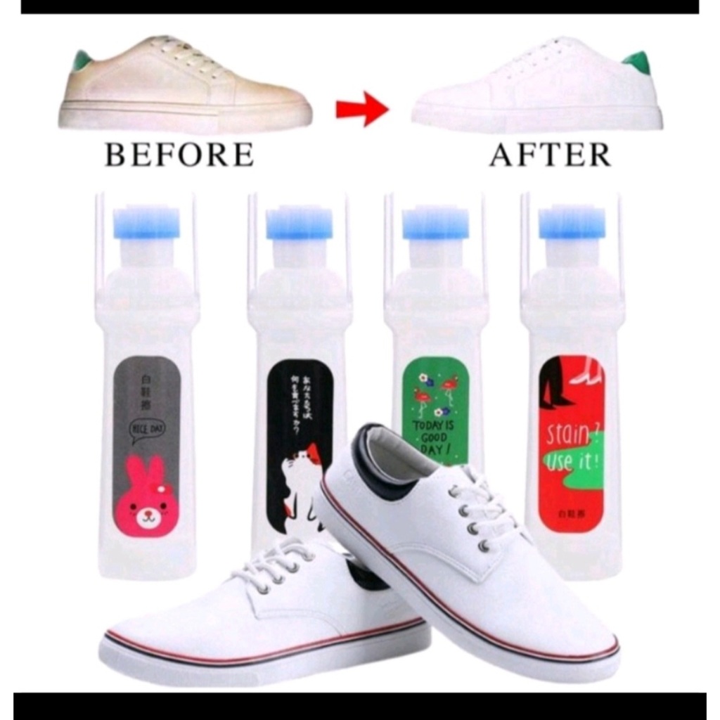 Semir Sepatu Putih Cairan Pembersih Sepatu Warna Putih / Pembersih Sepatu / Pemutih Sepatu GM168 K42