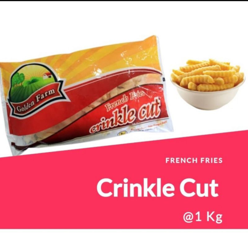 

FF Crinkle Cut 1 kg / Frozen Food / Kentang Goreng
