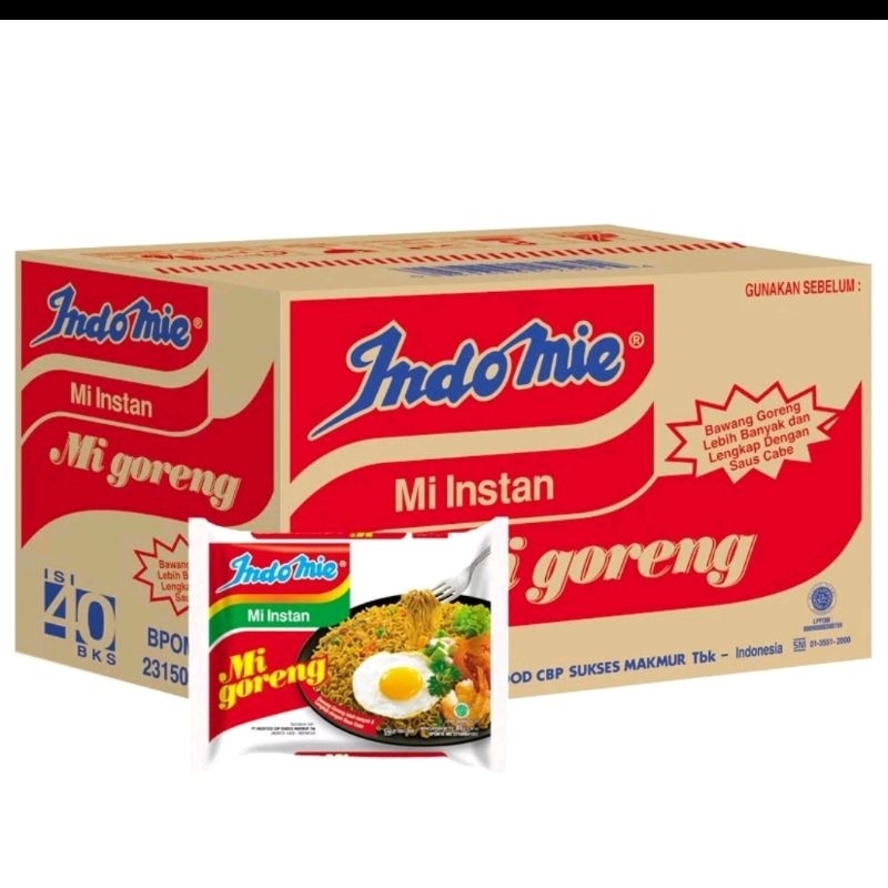 

1 Dus Indomie Goreng isi 40pcs @80gr