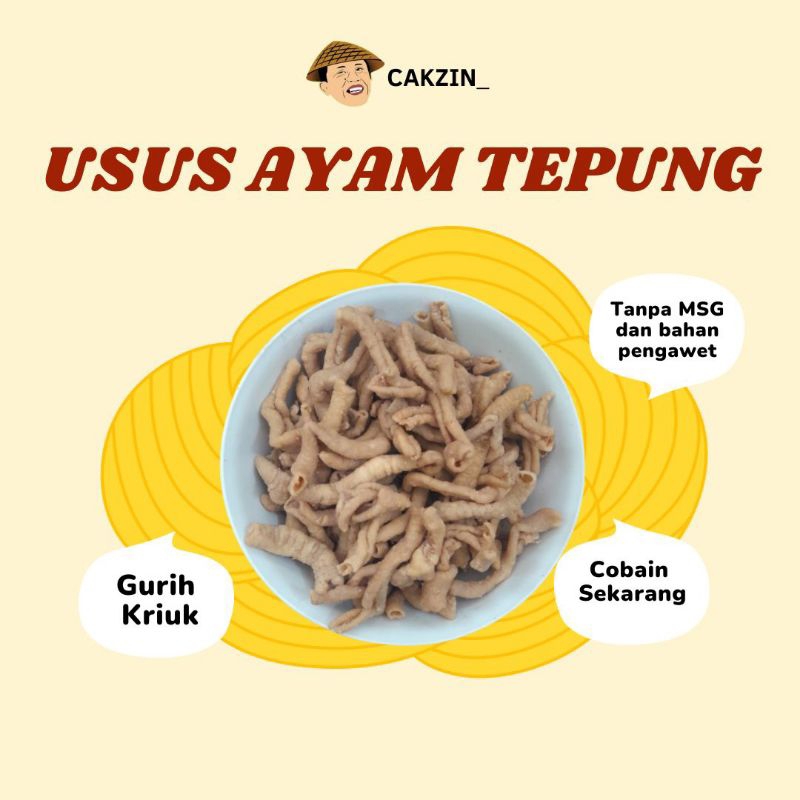 

USUS AYAM TEPUNG 500 Gr