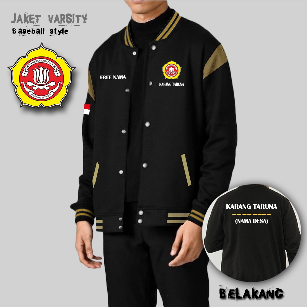 JAKET KARANG TARUNA BASEBALL / JAKET BASEBALL KOMBINASI TERARU / BASEBALL CUSTOM SABLON