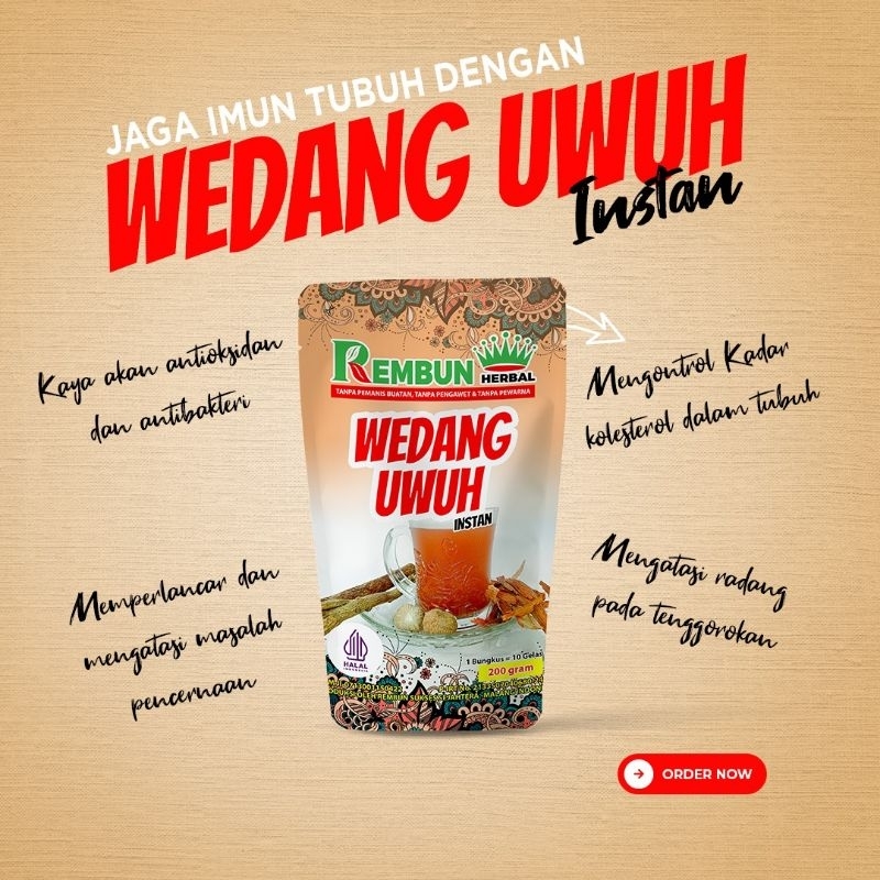 

WEDANG UWUH instan 200 GRAM KHAS JOGYA