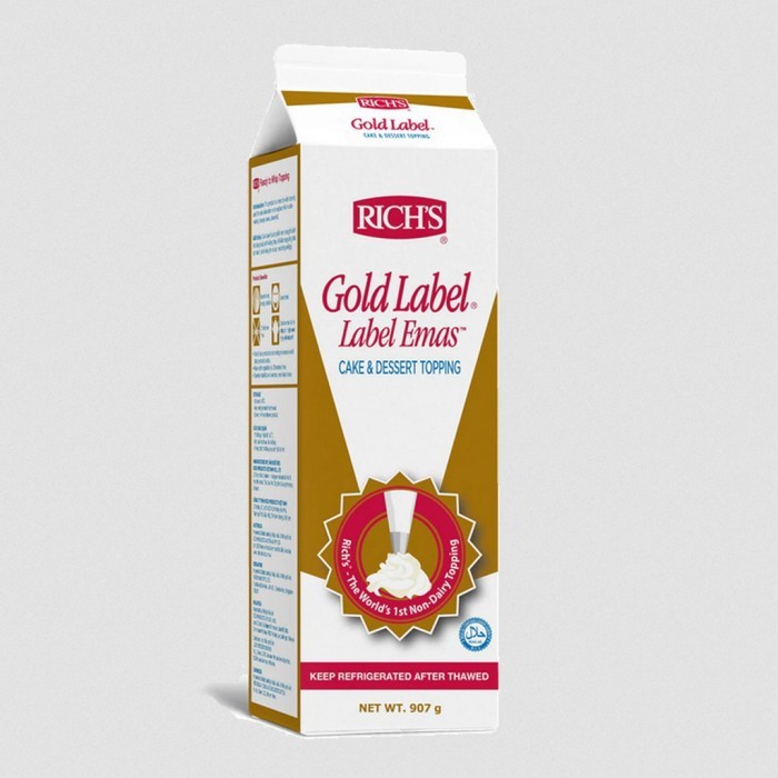 

Whipping Cream RICH Gold Label 907 grm (BESAR) / Richs Gold Whipping Cream / Topping Minuman - ***GOSEND / GRAB