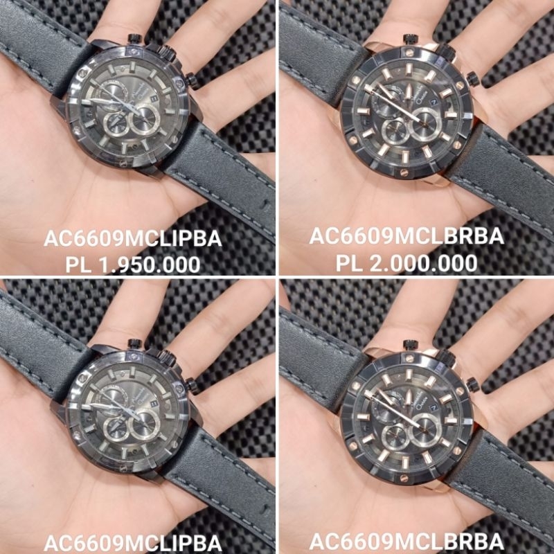 jam ac6609 Leather Strap || Alexandre Christie Pria AC 6609 MC Original