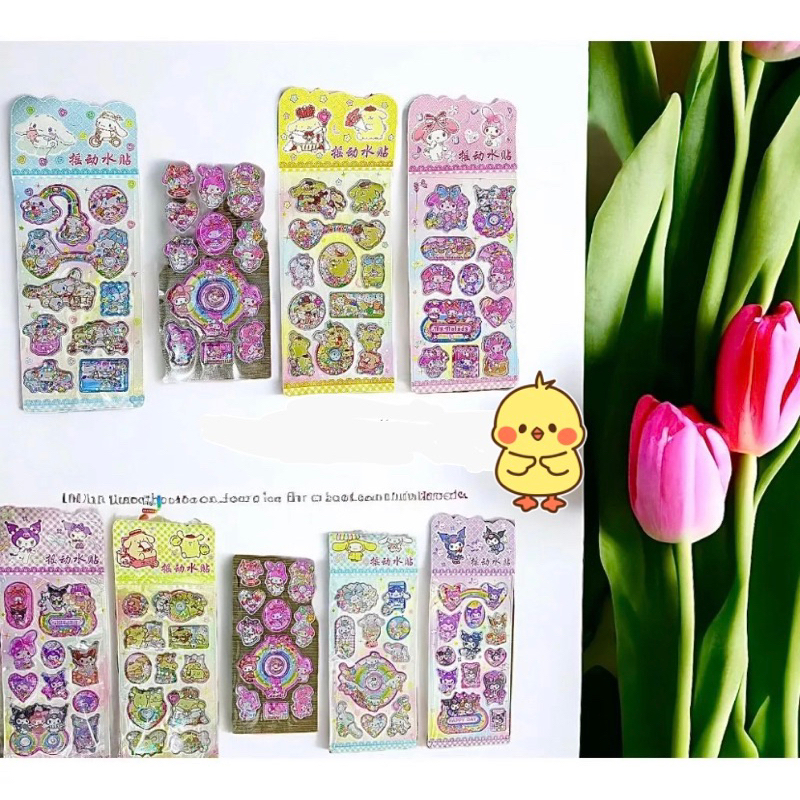

STIKER SANRIO TIMBUL AIR/WATER SEAL STICKER SANRIO ISI AIR MANIK LUCU UNIK 3D STIKER AIR GLITTER SANRIO 3D WATER SEAL