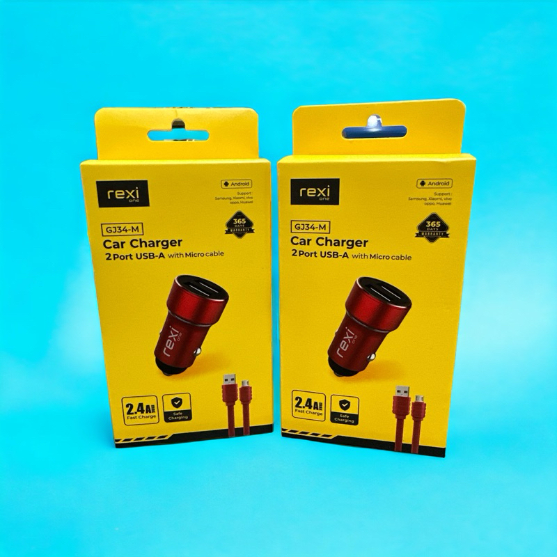 CAR CHARGER REXIONE GJ34-M 2Port usb+kabel micro