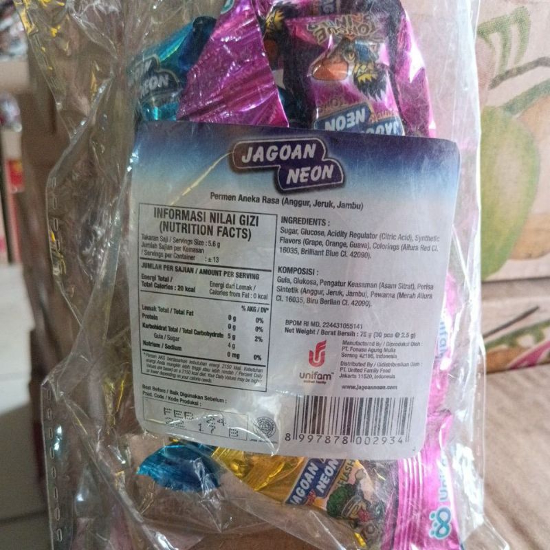 

Permen jagoan neon / lollipop