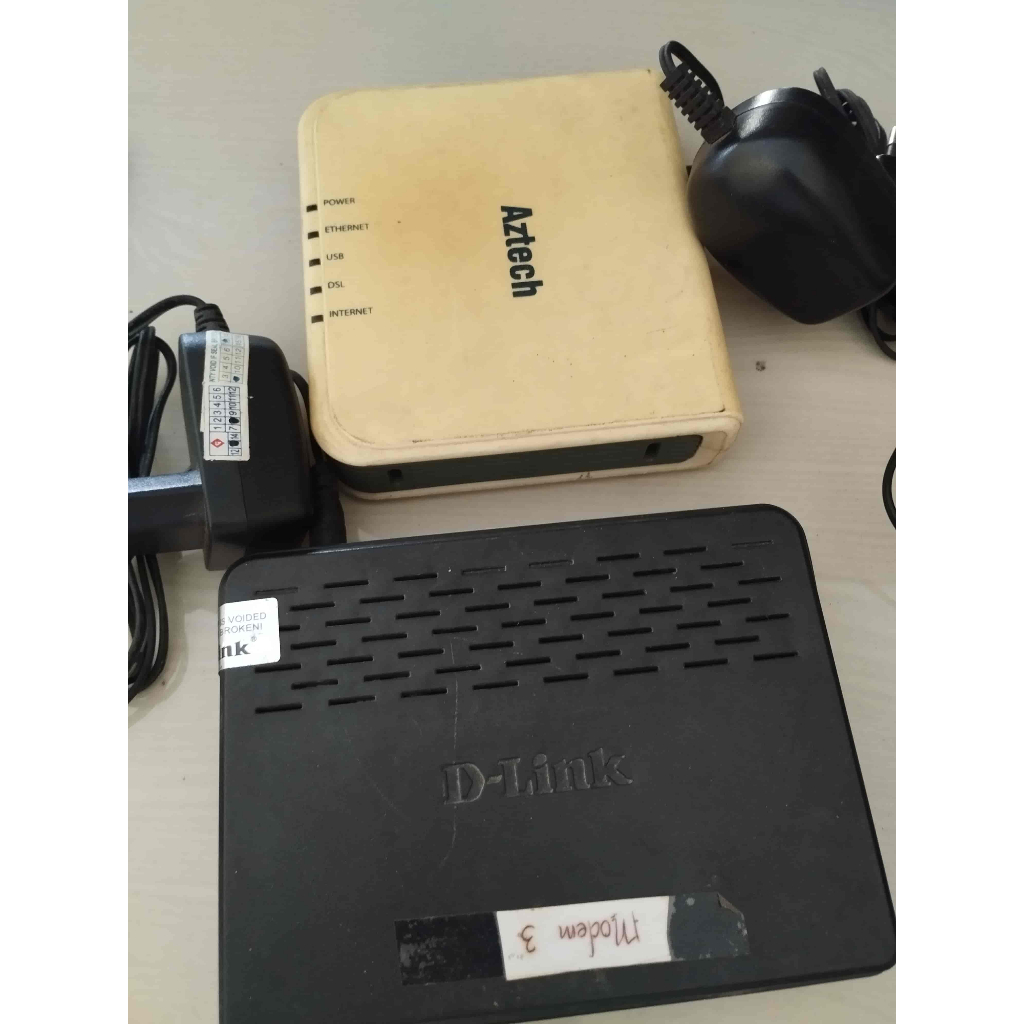 Modem Aztech DSL605E DSL 605E D-link DSL-526B Second