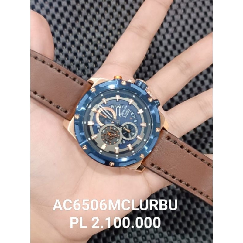 AC 6506 Rubber Strap  // Alexandre Christie Cowok AC 6506 MC Leather Original