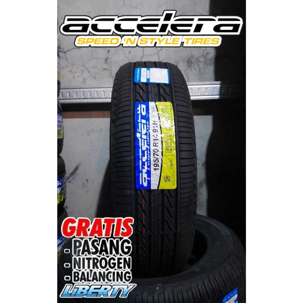 Ban Mobil Ring 14 195/70 Accelera Eco Plush - Ban Tubles Bukan Bridgestone