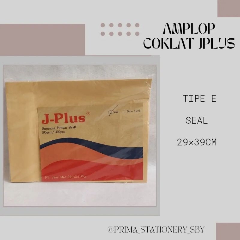 

Amplop Coklat JPlus E Seal