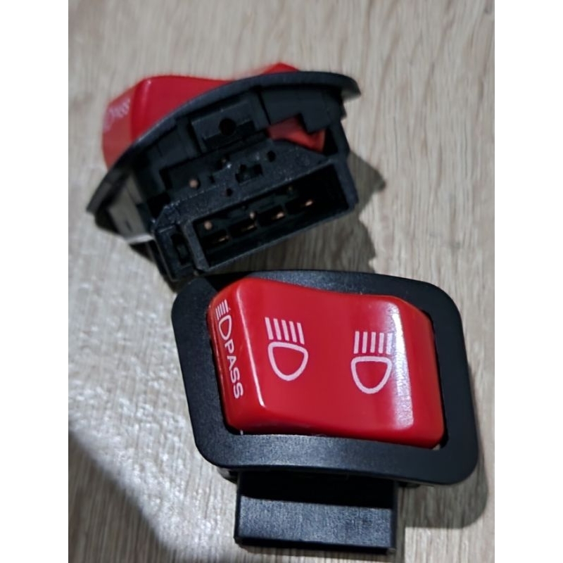 Saklar tombol pass beam passbeam dim 3 mode honda vario 125 150 led old bohlam beat scoopy old