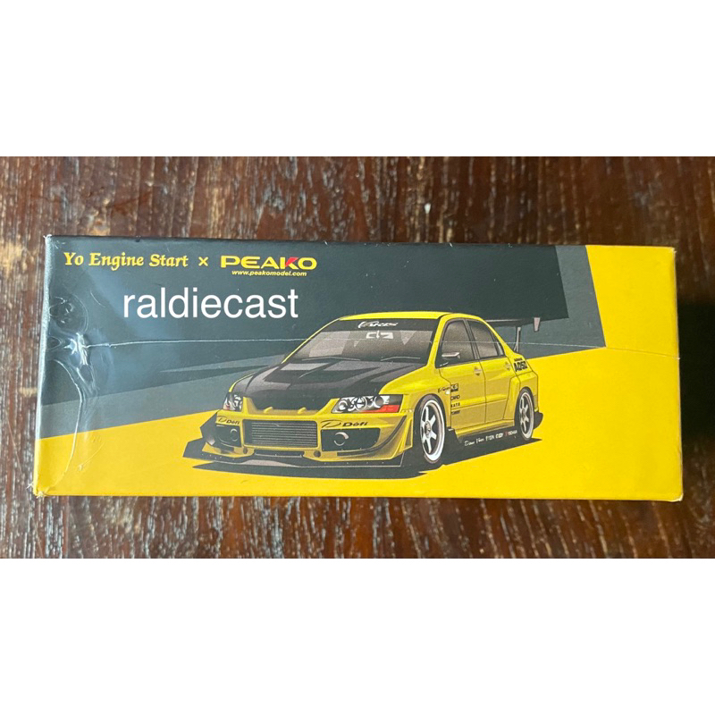 YES x PEAKO Mitsubishi Lancer Evo IX 1:64 (SEALED)