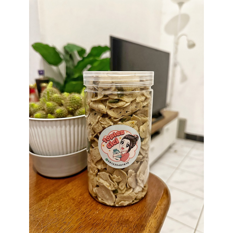 

Basreng Tenggiri Premium Original Kemasan Toples 450gr