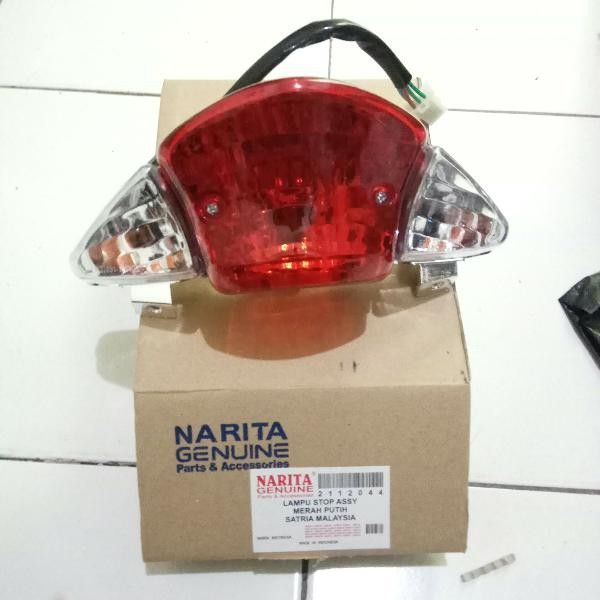 LAMPU STOP ASSY Suzuki SATRIA MALAYS Merah putih 1