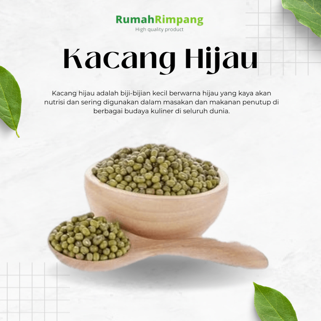 

[BISA INSTAN] JUAL KACANG HIJAU - KEMASAN 250 GR